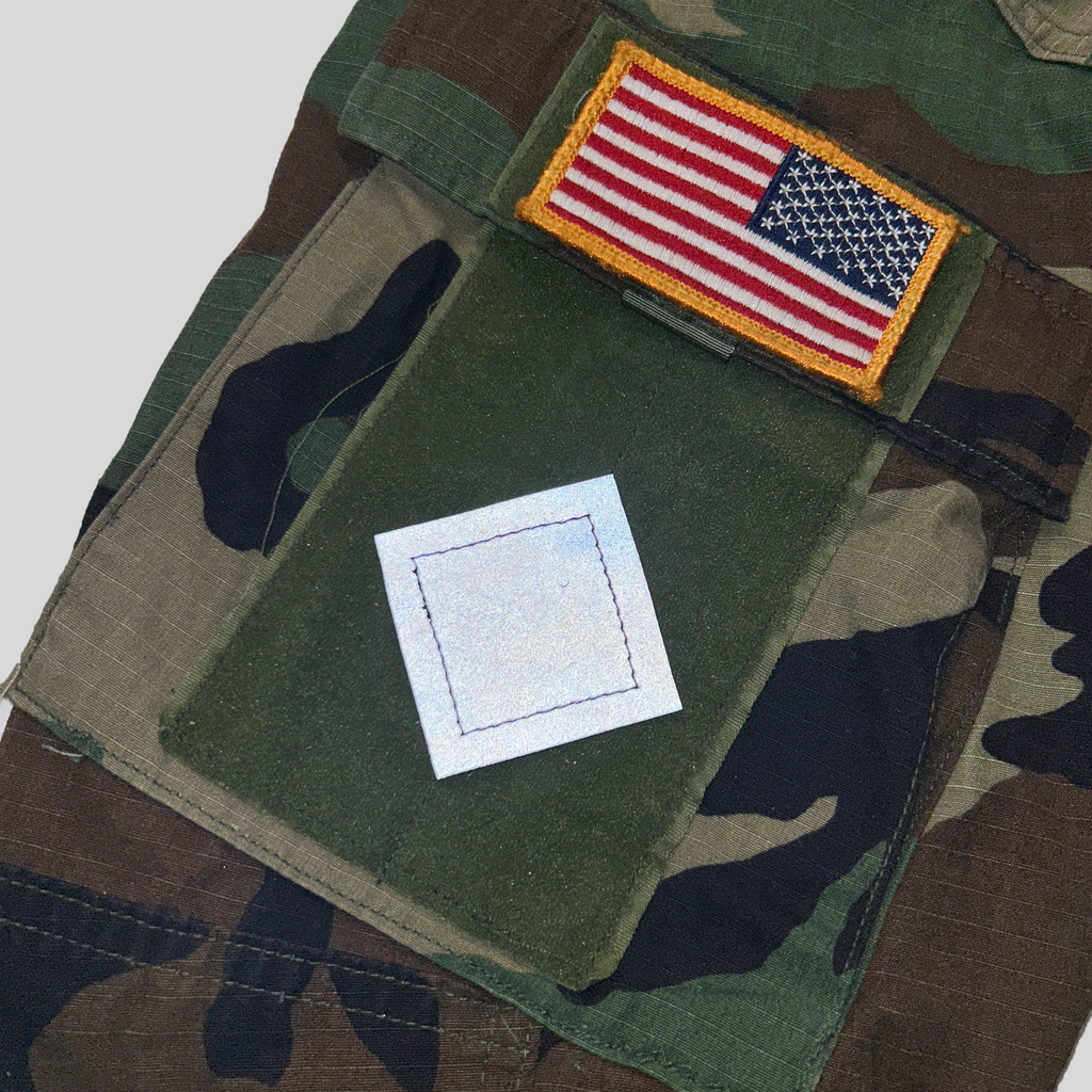 2" Glint Tape Reflective Square Patch