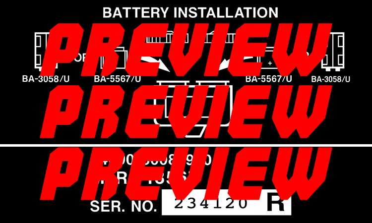 ANVIS 6 Battery Pack Stickers