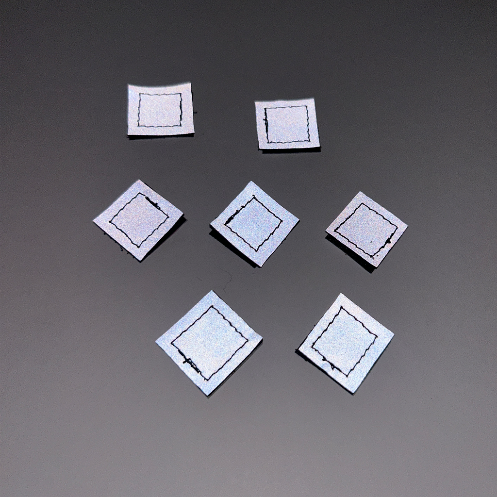 1" Glint Reflective Tape Squares (Set of 2)