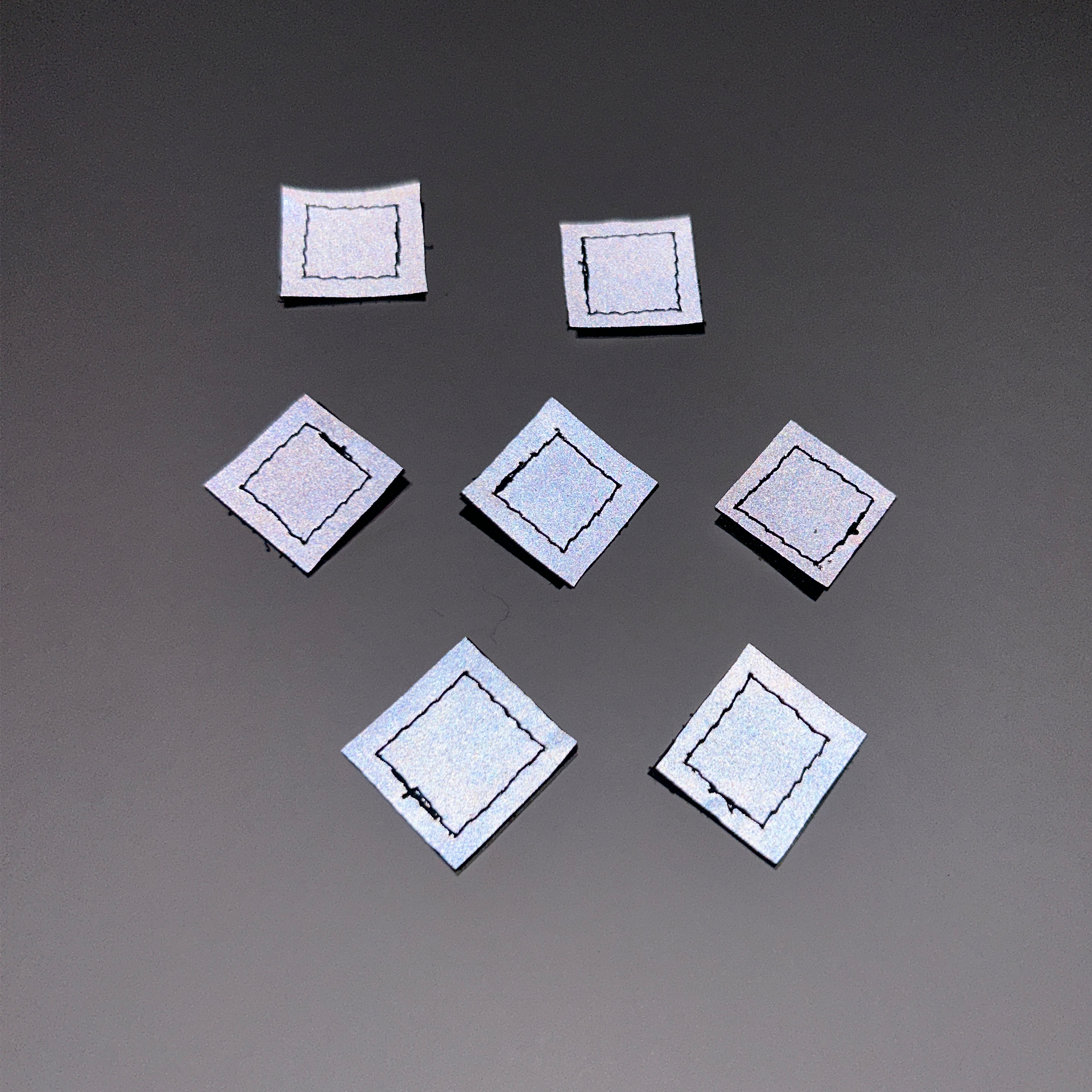 1" Glint Reflective Tape Squares (Set of 2)