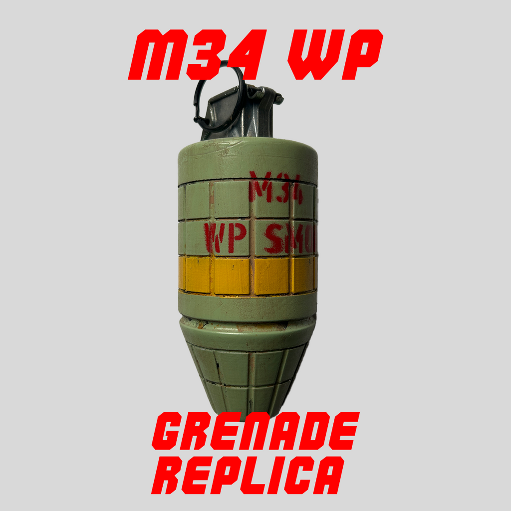 M34 White Phosphorous (Willy Pete) Grenade Replica (Dummy, No Function)
