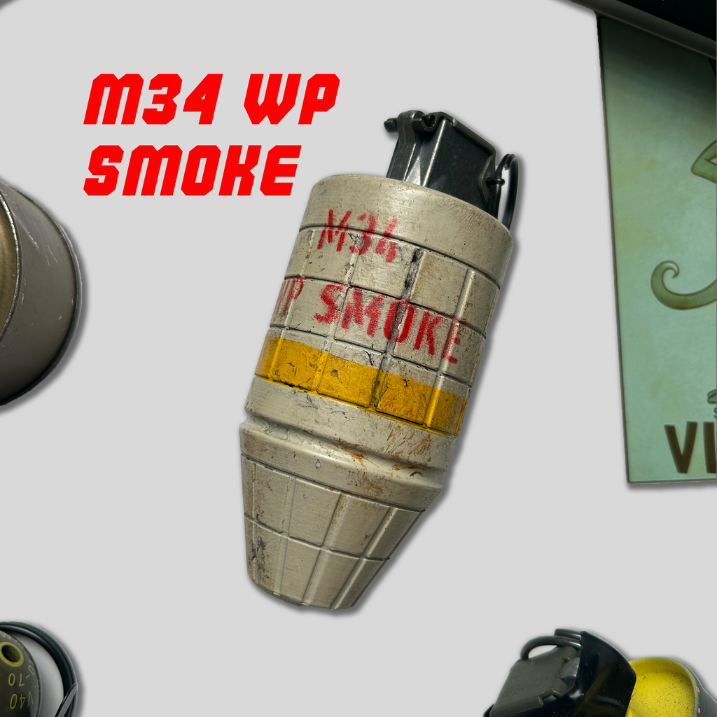M34 White Phosphorous (Willy Pete) Grenade Replica (Dummy, No Function)