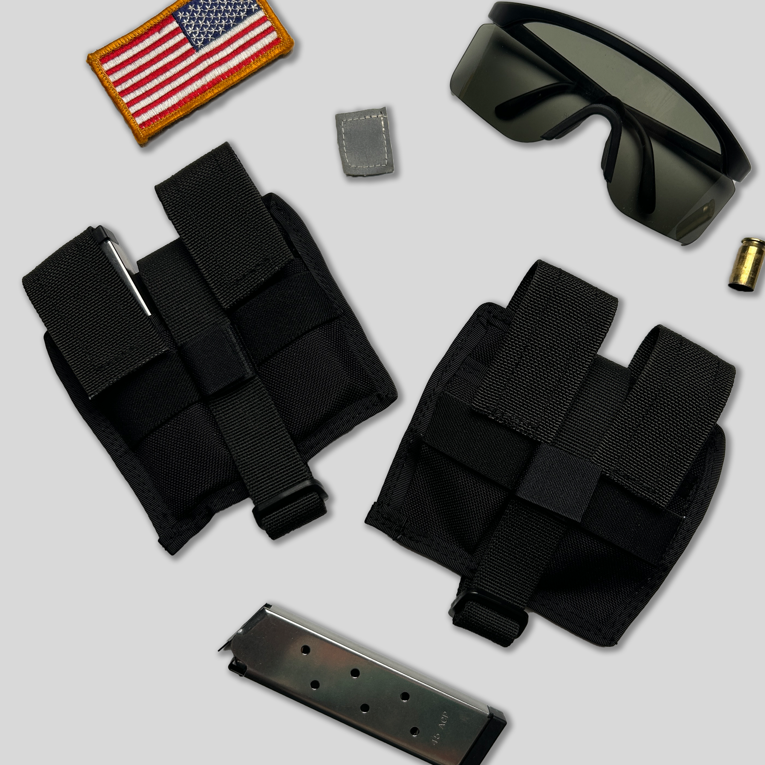 Delta Rigger-Style Double Pistol Mag Pouch